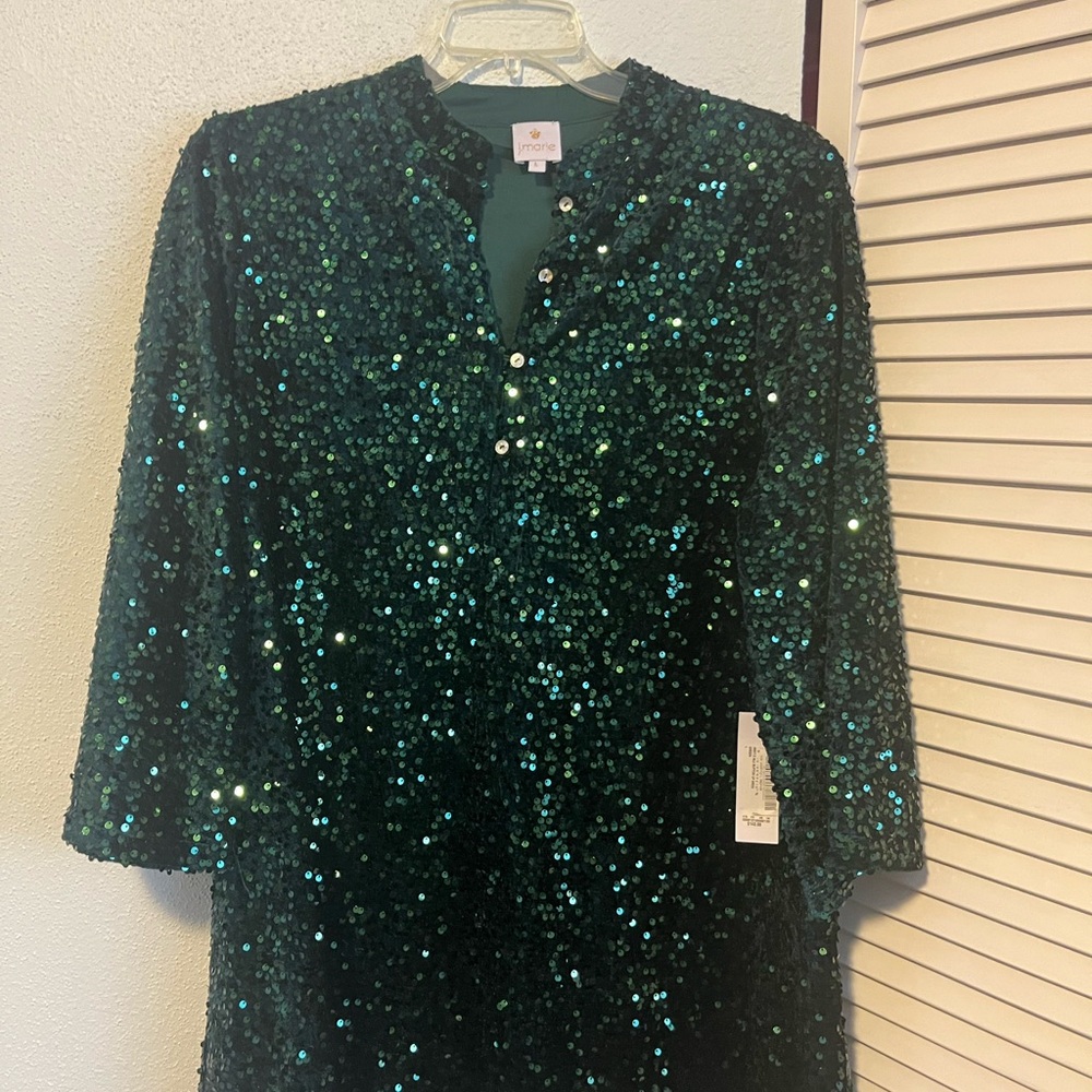 Green Sequin Dress